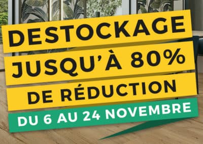 Déstockage ! Jusqu’à 80% de réduction sur nos carrelages d’exposition !