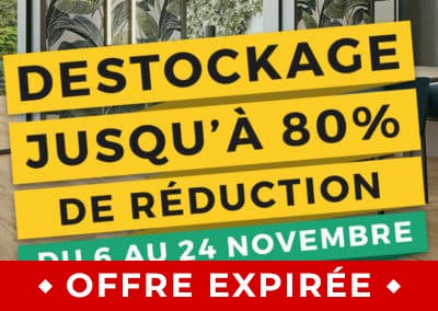 Déstockage ! Jusqu’à 80% de réduction sur nos carrelages d’exposition !